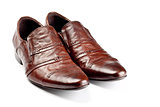 brown shoes pair