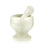 Marble mortar with pestle
