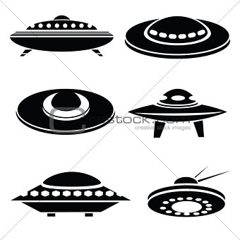silhouettes of spaceships