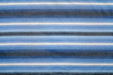 Blue striped fabric