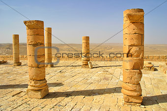 Ruins of town of Avdat in Israel.