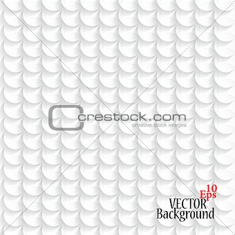 Abstract white circle background - vector illustration