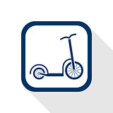scooter flat icon