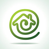 green Home make a message icon
