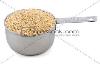 Quinoa in a cup measure