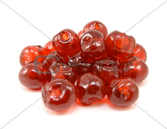Sticky glace cherries