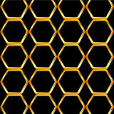 Golden honey cell background