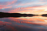 Pretty sunrise Narrabeen Lakes NSW Australia