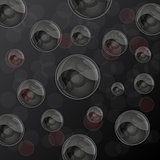 Abstract background with glossy balls. Vector illustration.