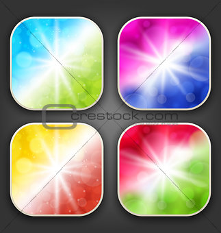 Abstract backgrounds with for the app icons