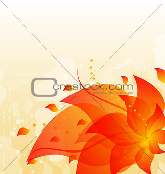 Abstract floral background with copy space