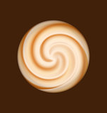 Coffee and milk cream texture