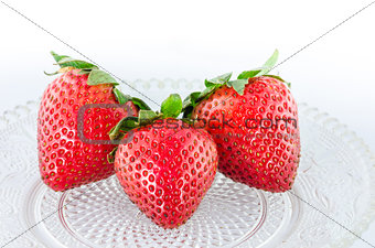 Organic Strawberry fruits 