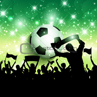 Football or soccer crowd background 1305