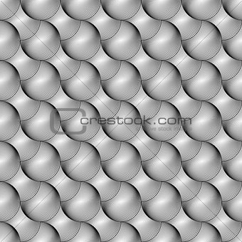 Design seamless monochrome ellipse geometric pattern