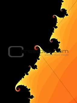 Fractal background with spiral