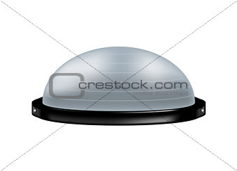 Modern gym ball in grey design