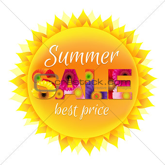 Colorful Sun Sale Poster