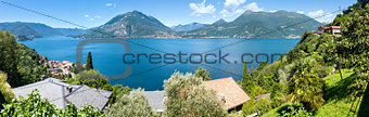 Lake Como summer panorama (Italy)