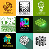 Vector Maze and Puzzle Collection