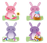 Easter bunnies set