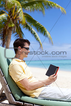 man reading