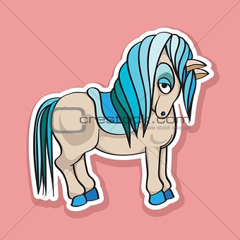 pretty horse sticker