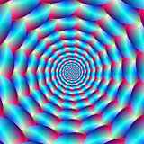 Blue and Red Spiral