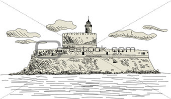 Rhodes ancient fort