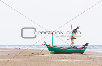 Fishing boat on the beach