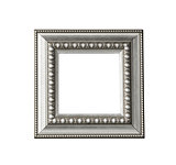 Vintage silver frame isolated