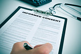 signing an informed consent
