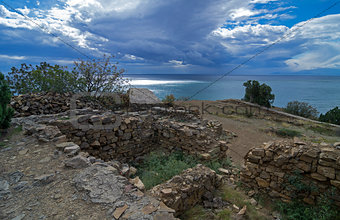 The ruins of the ancient fortress.