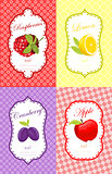 Fruits label design