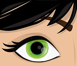 Vector woman eye