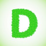 grass letter D
