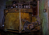 Vintage gloomy background of old  mechanism