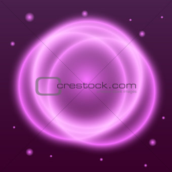 Abstract background with pink plasma circle effect