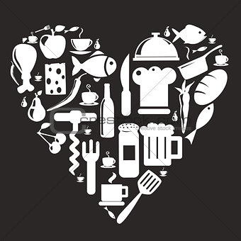 Kitchen and food icons 