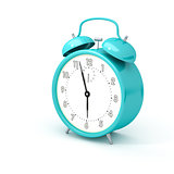 turquoise alarm clock