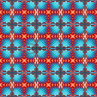 Seamless decorative pattern with crosses