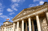 Detail of The Reichstag, the German Parliament