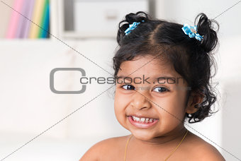 Portrait of little Indian baby girl