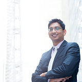 Portrait of smiling Indian businessman 