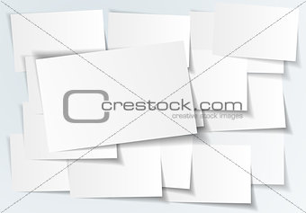 Abstract paper sticker on white background - vector illustration