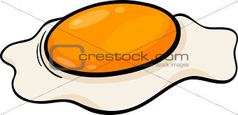 poached egg cartoon illustration