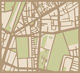 Abstract vector city map