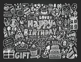 Doodle Birthday party background