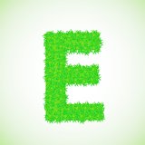 grass letter E