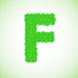 grass letter F